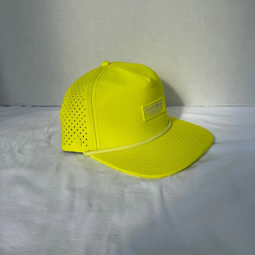 Melin Coronado Hydro Links Collection Hat Mens SM Neon Yellow Rope Snapback